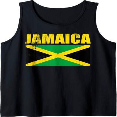 Flag Jamaica T-Shirt Cool Jamaican Flags Men Women Gift Tee Tank Top