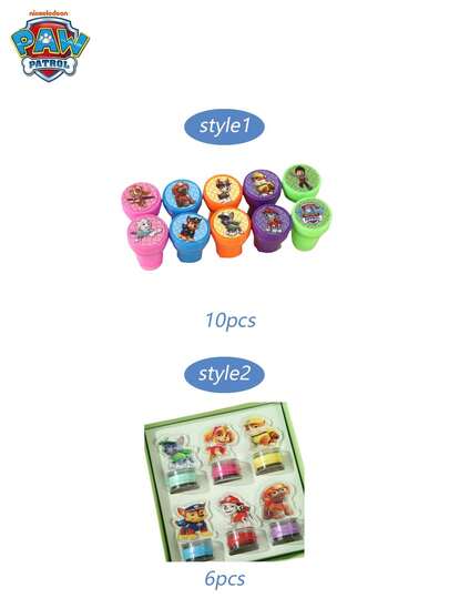 6/10 件 Paw Patrol 卡通印章，Archie Day 可爱多彩图案，派对礼物，送给好朋友的最佳节日礼物，派对氛围装饰，完美的派对装饰，家居装饰摆件，完美的房间装饰，圣诞节礼物，情人节，适合生日庆祝的理想朋友礼物，纪念品女士纪念品，可爱美学，情人节，礼物，装饰品，家居装饰，情人节礼物