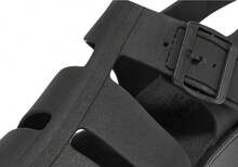 Skechers 女士新款厚底罗马风格凉鞋，轻便沙滩鞋 - 黑色 - 查看 6