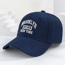 2 piezas Gorra de béisbol unisex casual y sombreada para exteriores - Negro+Azul marino - Ver 5