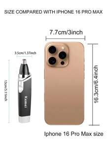 Kemei Tondeuse à poils de nez électrique KM-6512 pour hommes, outil portable pour couper les poils de nez, tondeuse à poils de nez et d'oreille