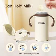 1pc Insulated Baby Bottle, For Infants 1-3 Years Old, Children's Drinking Cup With Straw - Multicolor - View 7