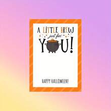 5pcs "A Little Brew Just For You" Gift Card Holders, Halloween Happy Coffee Gift Card Holders - Multicolor - View 5