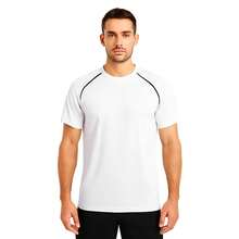 Camisa Dry Fit Masculina Slim Academia Esportiva Camiseta - Branco - Visão 1