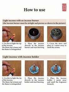 90克沉香锥形香，手工制作，持久留香，家居香氛，空气净化器，冥想辅助，薰衣草，沉香，栀子花香 - 優質彩色香錐 - 查看 11