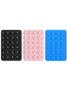 3/4 件硅胶手机粘性手柄,防滑硅胶粘性手机支架粘性手机壳支架免提手机配件支架用于自拍和视频,1/2/5/10/50/100 件,多功能手机配件,适合所有型号 - 彩色 - 查看 17