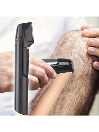 Recortador de vello corporal profesional, tipo de batería Recortador de vello de ingle y corporal para hombres, afeitadora eléctrica, tijeras de aseo para hombres, recortador de bikini para mujeres, el mejor regalo para su pareja