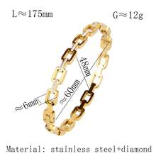 1/3 件套韩国时尚简约扣手链，金属铆钉朋克堆叠串珠手链 - 鉚釘組合 - 查看 6