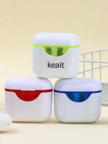 Personalizowana temperówka w kształcie słuchawki z dwoma otworami, niestandardowe małe i duże otwory do temperowania kredek do brwi i ołówków, artykuły szkolne, spersonalizowana temperówka do nagród szkolnych