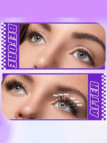 MEM DIY睫毛嫁接套装，770D卷翘单根睫毛嫁接套装，包含镜子、睫毛收纳盒、睫毛胶水和卸妆液、镊子、睫毛刷，适合初学者、旅行、日常佩戴、婚礼、约会、派对、节日等场合，也是圣诞节/万圣节/送礼佳品。 - 黑色 - 查看 9