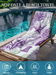 1 Khăn tắm biển in hình, họa tiết sao biển màu tím, khăn tắm thời trang, khăn tắm siêu thấm hút, thích hợp cho phòng tắm, bơi lội, tập thể dục, yoga, khăn sợi nhỏ mềm mại và thoải mái, nhẹ và dễ mang theo, chắn gió, chống nắng, chống cát, thích hợp cho du lịch mùa hè, kỳ nghỉ, trang trí phòng tắm, kích thước tiêu chuẩn và kích thước lớn hơn được khuyến nghị (Kích thước khăn nhỏ 35*75cm, khuyến nghị 150cm trở lên) - Nhiều màu - Xem 7