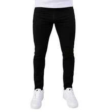 Men's Sport Thin Skinny Twill Pants With Lycra Slim Jeans - 黑色 - 查看 3