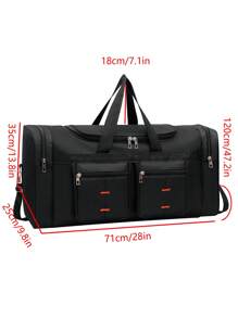Bolsa de Viagem Multiuso de Grande Capacidade, Alça Destacável e Ajustável, Adequada para Viagens, Férias, Esportes e Fitness, Bolsa de Armazenamento de Roupas para Acessórios e Materiais Escolares
