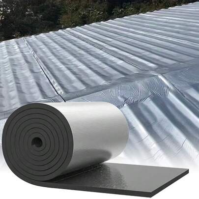 10m Campervan Insulation, Self-Adhesive 10mm Closed Cell Foam, Car Sound Deadening Pads, Self-Adhesive, Acoustic Noise Insulation And Shock Absorbers, Foil-Faced Sound Insulation Foam, Acoustic Shock Absorbers, Car/Campervan/Van/Caravan Sound Deadening And Noise Reduction Materials