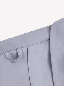 Women's V-Neck Short Sleeve Multi-Pocket Elastic Pants Scrubs, Nurse Scrubs Workwear, Dentist Healthcare Pet Hospital Laboratory Uniform Set - Light Grey - View 8