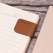1PC Custom Magnetic Leather Bookmark, Personalized Gift For Him And Her, Minimalist PU Bookmark, Free Name Engraving, Perfect Reader Book Lover Birthday Graduation Back-To-School Birthday Gift,School Supplies,Back To School
