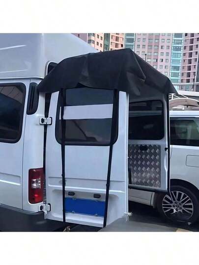 Oxford Cloth Waterproof Motorhome Awning, Tailgate And Barn Door Cover, Car Cover, Rain Cover, Automotive Motorhome Rear Barn Door Awning Cover, Waterproof Sunshade Cover, Sunshade Insulation Cover, Multifunctional Foldable Automotive Tailgate Cover, UV Protection, Rain And Snow Proof, Easy Storage, Waterproof Sunshade Insulation Cover