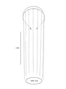 1pc Double Layer Rhinestone Tassel Hairband Party Tiaras Carnival Head Jewelry Hair Chain Head Pieces Jewelry Hair Vine Chain, Hair Jewellery, Wedding