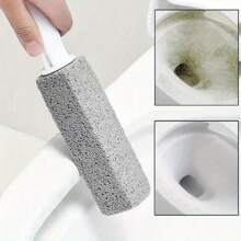 Volcanic Stone Toilet Cleaner, Equipped With A Long Handle And Ergonomic Grip, Portable Stain Removal Tool, Suitable For Bathrooms, Sinks, And Pools, Does Not Scratch Surfaces, Comes With A Hook, Ideal For Hotel, Homestay, And Household Cleaning, Bathroom Cleaning Tools.