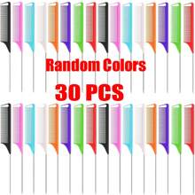 Random Professional Point-Tailed Comb Pin-Tailed Comb Rat-Tailed Comb Parting Comb Stainless Steel Tail Comb Anti-Static Hairbrush: Multi-Functional Comb For Normal Hair For Combing Out Tangles Hair Styling Candy Colours, Ideal For Hairdressers, Salons And Home Use