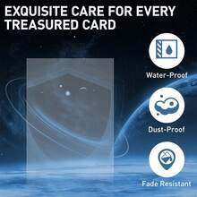 100 Pcs Soft Trading Card Sleeves, Top Loading 4 Mil Thick Sleeves For Standard Cards 2.5" X 3.5",Plastic Ultra-Clear Card Protector For Baseball , Football, Game, TCG, MTG,PTCG Cards - Clear - View 5