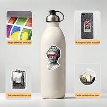 50张欧洲旅行贴纸，伦敦城市贴纸，卡通贴纸，复古旅行贴纸，国家贴纸，伦敦纪念品，防水乙烯基贴纸，适用于水瓶、电脑、笔记本电脑、手机、行李箱、笔记本、冰箱等。 - F - 查看 8