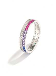 Eleganter Verlaufdiamant 925 Sterlingsilber Schmuck, modisch, wunderschön, anmutig, Geschenk für Partyveranstaltungen, alltägliches Tragen Damen Ring