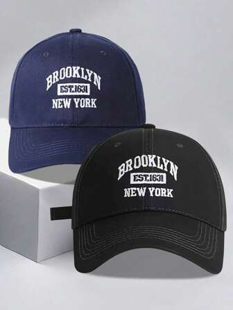 2 piezas Gorra de béisbol unisex casual y sombreada para exteriores