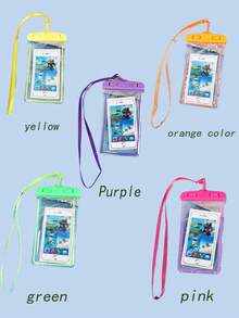 5/4/3/2/1pcs Universal Waterproof Phone Pouch, Waterproof Phone Dry Bag With Touchscreen Seal, Suitable For Swimming, Compatible With 15/14/13 Pro Max Plus And Above Models, Suitable For Swimming, Diving, Rafting And Other Water Sports, Essential For Indoor Swimming In Autumn/Winter, Travel Essential, Holiday Essential Sports Bag, Suitable For Sports, Fitness, Exercise, Travel, Vacation, Unisex, Swimming Bag, Waterproof Bag, Beach Bag - Multicolor - View 41