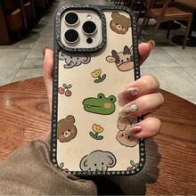 Funda para teléfono 1PC Teléfono Bling de Doble Cara, Parte Trasera Dura Suave a Prueba de Golpes, Multicapa, TPU + PC, Compatible con 16/15/14/13/12/11 Pro/Plus - transparente - Ver 4
