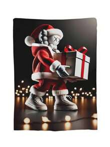 Kawss Kawaii Kaw Flannel Blanket For Girls And Boys, Anime Gift Cover Blanket, Comfortable Plush Flannel Fleece Printed Blanket, Double Blanket, Lightweight Plush, Suitable For Bed Decoration 50x40inch