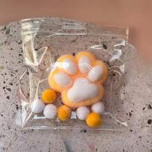 1 件 Taba 柔软猫爪挤压玩具，可爱猫爪柔软玩具套装，缓解压力，软果冻猫咪挤压减压玩具，适合儿童和成人的感官减压玩具