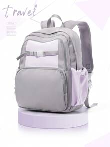 Mochila Escolar Fofa para Meninas Adolescentes, Mochila Escolar de Alta Qualidade, Sacola Escolar, Bolsa Escolar da Moda, Bolsa para Escola Elementar, Ensino Médio e Faculdade, Mochila Escolar para Estudantes, Mochila Grande de Viagem para Faculdade Compatível com Laptop de 15,6 Polegadas, 42 * 14,5 * 32