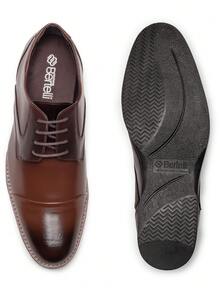 Men's Formal Oxford Shoes, Elegant, Casual Comfort - 棕色 - 查看 4