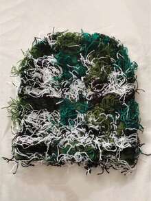 4 件套迷彩针织帽，毛绒绒球帽，保暖户外亚克力帽，适合日常搭配和返校