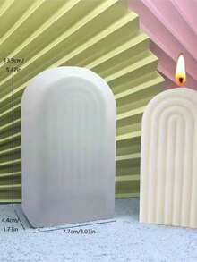 Moule de bougie en forme d'arche, moule de décoration en gypse pour savon et bougie fait maison