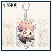 Jujutsu Kaisen 1 pezzo ciondolo portachiavi, charm per telefono, portachiavi per auto, decorazione per zaino, accessorio per borsa, regalo festivo, con personaggi anime in kimono di Gojo, Yuji, Geto, Megumi, Toge, Sukuna in acrilico