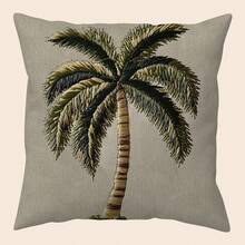 1 Vỏ gối in hình cây cọ cổ điển, Vỏ gối mềm mại có khóa kéo, In một mặt, Có thể giặt bằng máy, Nền màu be với họa tiết lá xanh và thân cây màu nâu, Thích hợp trang trí ghế sofa và phòng ngủ, Trang trí ghế sofa, Trang trí phòng, Trang trí tiệc, Vỏ gối/đệm (Không bao gồm ruột gối), Nhiều kích cỡ - màu xanh lá - Xem 3