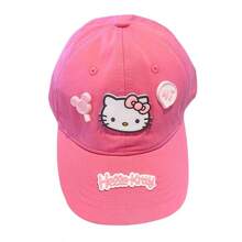 Sanrio 1pc Sanrio New Summer Cat Adjustable Baseball Cap - Breathable Polyester Fiber, Four Season Cat Sun Hat Baseball Cap, Y2k Style Baseball Cap - Ideal Choice For Valentine's Day, Birthdays, And Party Gifts