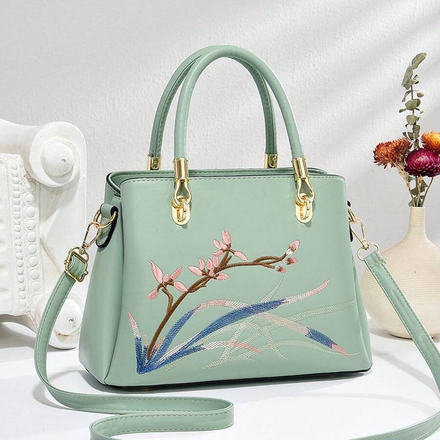 Women Top Handle Bags - 白色 - 查看 1