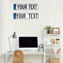 Customized Text Turkish Metal Decorative License Plate, Size: 3.94 Inches X 15.75 Inches