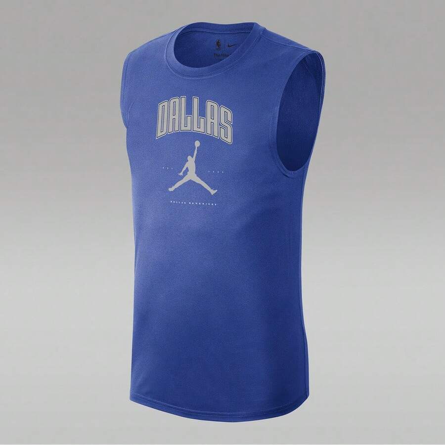 Nike 男式 AS DAL M NK ES JDN CITIES 球衣背心 HV4745-480 - 藍色 - 查看 1