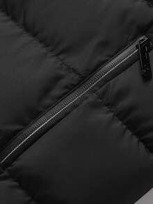 Veste chauffante casual pour hommes de couleur unie avec chauffage à double zone, vêtement d'extérieur chaud pour l'hiver