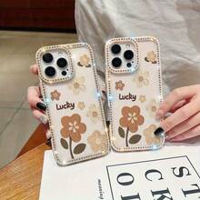 Funda para teléfono 1PC Teléfono Bling de Doble Cara, Parte Trasera Dura Suave a Prueba de Golpes, Multicapa, TPU + PC, Compatible con 16/15/14/13/12/11 Pro/Plus - Blanco - Ver 8