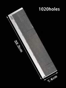 3Pcs Diamond Painting Ruler, Large 2200 Holes, Stainless Steel Correction Ruler, Handicraft Mosaic Cross Stitch Diamond Embroidery Tool Accessories, Beginner Hobby - Multicolor - View 2