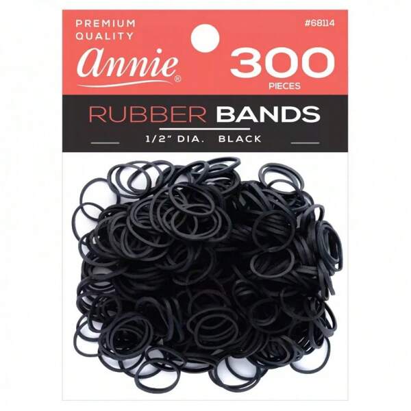 Rubber Bands - Black - 300ct