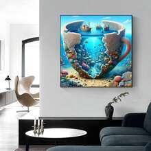 5D Diamond Painting Kits For Adults Beginners, Flowers Heart Diamond Art, DIY Full Round Drill Diamond Dot Gem Art, Butterfly Paintings By Diamond Home Wall Decor 1378x1378 Inch