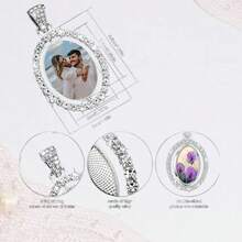 Customized Double-Sided Bride Wedding Bouquet Ornament, Personalized Bridal Bouquet Charm, Wedding Gift - Multicolor - View 2