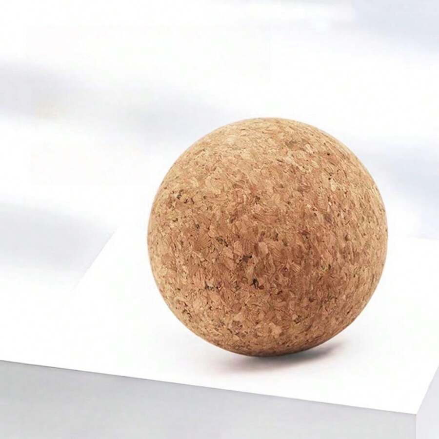 1PC Cork Massage Balls - Wooden Cork Yoga Fascia Balls For Yoga Muscle Massage And Deep Tissue Relaxation