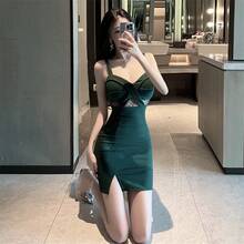 Women Long Dresses - 綠色 - 查看 3